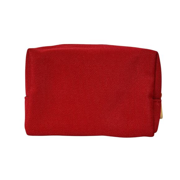 Dior Beauty CD Logo Berry Red Makeup Bag Zip Pouch - Picture 3 of 8